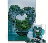 Puzzle da 1000 pezzi a forma di cuore,gioco di precisione con incastri precisi,attività per la mente,divertimento per il tempo libero,regalo di compleanno (38x26cm)