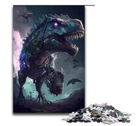 Puzzle da 1000 pezzi a forma di drago meccanico per adulti puzzle in legno ottimo regalo per Natale 75x50cm