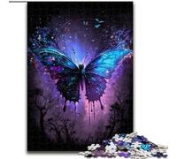 Puzzle da 1000 pezzi a forma di farfalla colorata per adulti e adolescenti, antistress, per trascorrere il tempo libero e interagire con i genitori durante le vacanze (50x75cm)