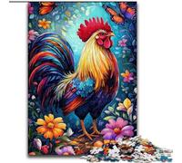 Puzzle da 1000 pezzi a forma di gallo per adulti, un gioco stimolante ideale come regalo per tutta la famiglia (50x75cm)