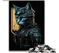 Puzzle da 1000 pezzi a forma di gatto in legno, regalo perfetto per genitori, amanti e amici - età 14+, 50x75cm, coinvolgente attività per la serata di gioco in famiglia