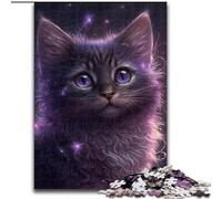 Puzzle da 1000 pezzi a forma di gatto, per adulti, per stimolare l'interazione familiare e stimolare il cervello, sfida di attività per famiglie (dimensioni 26x38cm)