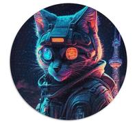 Puzzle da 1000 pezzi a forma di gatto, puzzle impossibile da realizzare per adulti, gioco creativo per famiglie e decorazioni per la casa, regalo di Natale perfetto per adolescenti, 67,5x67,5 cm