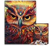 Puzzle da 1000 pezzi a forma di gufo, puzzle difficili per adulti e adolescenti, serata di giochi in famiglia, idea regalo stimolante per la mente, 50x75CM/19,68x29,52 pollici.
