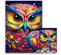 Puzzle da 1000 pezzi a forma di gufo rosa per adulti, ideale per gli innamorati, perfetto regalo di Natale, Capodanno e San Valentino, 50x75CM/19,68x29,52 pollici.