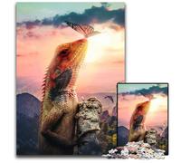 Puzzle da 1000 pezzi a forma di lucertola che si arrampica, per adulti, regalo perfetto per la festa della mamma, compleanni, Natale, 26X38CM/10,23x14,96 pollici