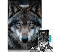 Puzzle da 1000 pezzi a forma di lupo per adulti e adolescenti, difficile da completare ma divertente e spiritoso, ideale come regalo e decorazione per la casa (75x50cm)