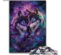 Puzzle da 1000 pezzi a forma di lupo, puzzle da 1000 pezzi per adulti, regalo perfetto per l'arredamento della casa, divertimento in famiglia, età 14+ (dimensioni 26x38cm)