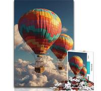 Puzzle da 1000 pezzi a forma di mongolfiera per adulti e adolescenti, gioco educativo e sfida, ideale come regalo per tutta la famiglia, 38x26cm