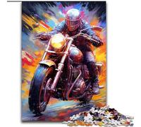 Puzzle da 1000 pezzi a forma di motocicletta, puzzle impossibile per adulti, dimensioni 26x38cm, rompicapo impegnativo, attività per famiglie, arredamento per la casa, regalo di Natale