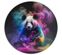 Puzzle da 1000 pezzi a forma di panda per adulti, rompicapo impegnativo per adolescenti, divertente serata di giochi in famiglia, 67,5x67,5 cm