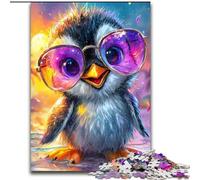 Puzzle da 1000 pezzi a forma di pinguino, per adulti, rompicapo stimolante per adolescenti, perfetto come decorazione per la casa o come regalo (dimensioni 26x38cm)