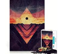 Puzzle da 1000 pezzi a forma di piramide celeste,taglio preciso,divertente gioco di abilità mentale,gioco per il tempo libero,regalo festivo (38x26cm)