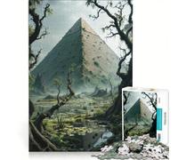 Puzzle da 1000 pezzi a forma di piramide nella giungla gioco rompicapo rilassante e stimolante per l'intelletto regalo di compleanno regalo 50x75cm