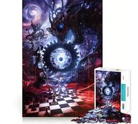 Puzzle da 1000 pezzi a forma di scacchiera del destino,taglio preciso,gioco creativo per la mente,momento di relax,regalo di compleanno o per hobby (50x75cm)