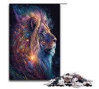 Puzzle da 1000 pezzi a forma di stella e leone per adulti adatto a coppie e adolescenti dai 14 anni in su 1000 pezzi (38x26 cm).