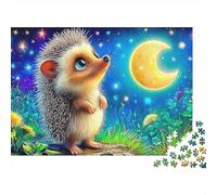 Puzzle da 1000 pezzi a forma di stella e luna, ideale per rilassarsi, 100% cartone riciclato per adulti e a partire dai 14 anni, 52 x 38 cm, 1000 pezzi