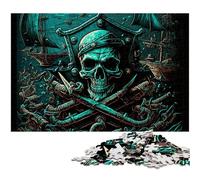 Puzzle da 1000 pezzi a forma di teschio, puzzle difficili per adulti e adolescenti, serata di giochi in famiglia, idea regalo stimolante per la mente, 50x75CM/19,68x29,52 pollici