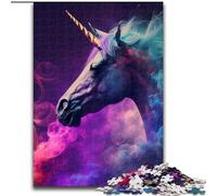 Puzzle da 1000 pezzi a forma di unicorno, per adulti, attività di legame familiare, regalo per la casa, gioco di ruolo per famiglie (dimensioni 26x38cm)