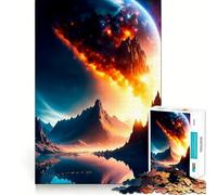 Puzzle da 1000 pezzi a mosaico celeste,gioco di incastro perfetto,attività per la mente,divertente e rilassante,regalo di Natale (50x75cm)