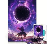 Puzzle da 1000 pezzi a tema anime "Black Hole World",gioco di squadra,allenamento mentale,gioco rilassante,decorazione natalizia da parete 38x52cm