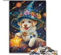 Puzzle da 1000 pezzi a tema anime, cane e mago, puzzle per adulti, rompicapo fai da te impegnativo, gioco interattivo per famiglie (dimensioni 50x75cm)
