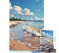 Puzzle da 1000 pezzi a tema anime "Rifugio al mare" per adolescenti, un rompicapo rilassante e di facile comprensione, ideale come regalo (50x75cm)