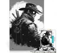 Puzzle da 1000 pezzi a tema apocalisse steampunk con cowboy gioco rompicapo rilassante e stimolante per la mente ideale come regalo per tutta la famiglia 50x75cm