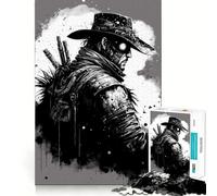 Puzzle da 1000 pezzi a tema apocalisse steampunk con cowboy, ideale per adolescenti, per migliorare la memoria e il tempo libero Pezzo unico con Babbo Natale 38x26cm