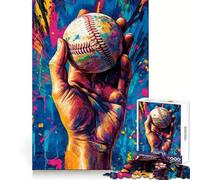 Puzzle da 1000 pezzi a tema baseball per ragazzi, ideale per sviluppare capacità analitiche, per un'attività rilassante e un gioco di squadra, perfetto per le vacanze (38x52cm)