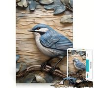 Puzzle da 1000 pezzi a tema birdwatching,con motivo cinciallegra,taglio preciso,gioco creativo per stimolare la mente,facile da giocare,ideale per decorazioni natalizie (50x75cm)