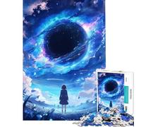 Puzzle da 1000 pezzi a tema "Black Hole World" in stile anime ideale per compleanni Natale decorazioni per la casa e giochi educativi adatti a persone dai 14 anni in su (38x26cm)
