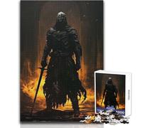 Puzzle da 1000 pezzi a tema cavaliere medievale per adolescenti, gioco di pensiero logico interattivo, ideale come regalo per occasioni memorabili, dimensioni 50x75cm