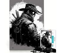 Puzzle da 1000 pezzi a tema "Cowboy dell'Apocalisse Steam" per adulti, un rompicapo rilassante e divertente da assemblare, una piacevole sorpresa 50x75cm