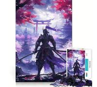 Puzzle da 1000 pezzi a tema cultura giapponese Samurai per adulti, gioco di logica e divertimento, bordi lisci, decorazione da parete (50x75cm)