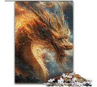 Puzzle da 1000 pezzi a tema drago cinese misterioso per adolescenti, regalo di gioco stimolante, ideale come regalo per tutta la famiglia (26x38cm)