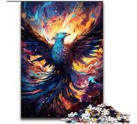 Puzzle da 1000 pezzi a tema fenice fantasy, in legno, idea regalo per le feste, opera d'arte umoristica, opera d'arte dettagliata 50x75cm per compleanno, festa, Natale, Halloween
