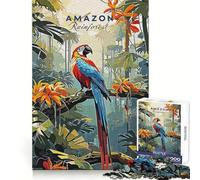 Puzzle da 1000 pezzi a tema foresta amazzonica per adulti Stimola la mente, regala tranquillità e divertimento Bordi lisci Un regalo perfetto (38x26cm)