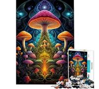 Puzzle da 1000 pezzi a tema funghi magici su metallo gioco rompicapo per adulti ideale per passare il tempo durante le vacanze o per compleanni e Natale (dimensioni 38x26cm)