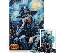 Puzzle da 1000 pezzi a tema Halloween di Vincent Van Gogh per adolescenti,gioco di memoria,incastro perfetto,nessun pezzo si stacca,ideale da portare in viaggio,gioco per allenare la mente,regalo