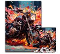 Puzzle da 1000 pezzi a tema motocicletta, puzzle impossibile per adulti, ideale per adolescenti e collezionisti, regalo da viaggio, attività per famiglie, 50x75CM/19,68x29,52 pollici.