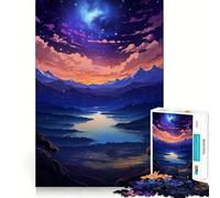Puzzle da 1000 pezzi a tema osservazione delle stelle per ragazzi, gioco di logica e rompicapo, divertente da costruire insieme, taglio di precisione, regalo elegante 38x52cm
