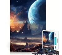 Puzzle da 1000 pezzi a tema paesaggio spaziale per ragazzi, stimola la memoria, favorisce la calma e la tranquillità, con taglio di alta qualità, un regalo speciale (50x75cm)