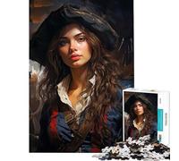 Puzzle da 1000 pezzi a tema pirati elegante e coinvolgente ideale per coltivare la pazienza Gioco divertente perfetto come regalo di compleanno (dimensioni 38x52cm)