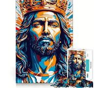 Puzzle da 1000 pezzi a tema Religione e Pop Art per adolescenti, gioco di logica stimolante, ideale per il tempo in famiglia, con bordi trasparenti e una piacevole sorpresa (38x52cm)