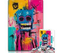 Puzzle da 1000 pezzi a tema robot in stile Basquiat per adolescenti e adulti, aiuta il cervello a esercitare i giocattoli avvincenti per coltivare la pazienza, adatto alle coppie (75x50cm)