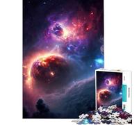 Puzzle da 1000 pezzi a tema spaziale sfida di intelligenza e creatività gioco avvincente antistress idea regalo (dimensioni 38x52cm)