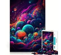 Puzzle da 1000 pezzi a tema spazio psichedelico per adolescenti, gioco di intelletto, divertimento per tutta la famiglia, taglio di qualità, regalo elegante (38x26cm)