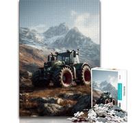 Puzzle da 1000 pezzi a tema trattore per adulti e ragazzi, perfetto per trascorrere il tempo libero in casa, con pezzi completamente interconnessi e di forma casuale (50x75cm)