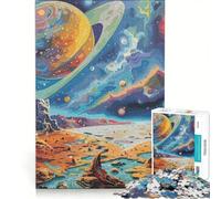Puzzle da 1000 pezzi a tema Universo Fantasy gioco educativo rilassante e stimolante per la mente ideale come decorazione da scrivania 50x75cm